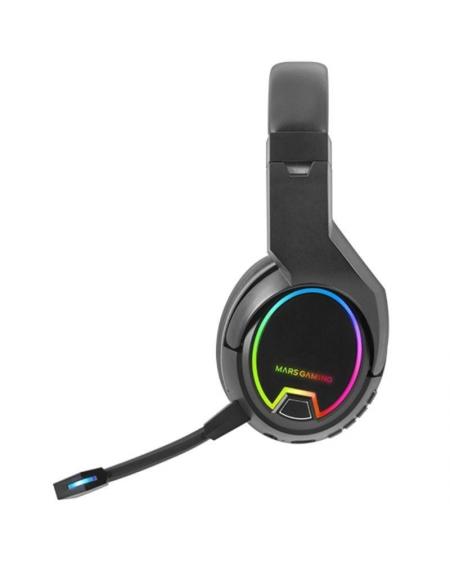 Auriculares Inalámbricos Gaming con Micrófono Mars Gaming MHW100/ Jack 3.5/ Negros