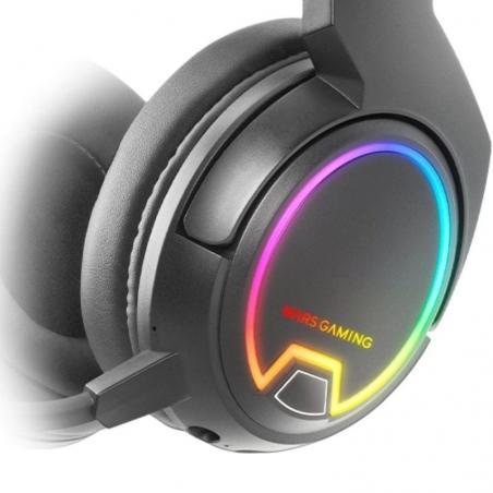 Auriculares Inalámbricos Gaming con Micrófono Mars Gaming MHW100/ Jack 3.5/ Negros