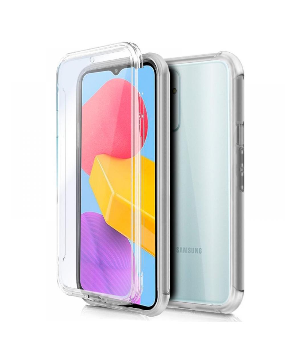 Funda COOL Silicona 3D para Samsung M135 Galaxy M13 / A23 5G (Transparente Frontal + Trasera)