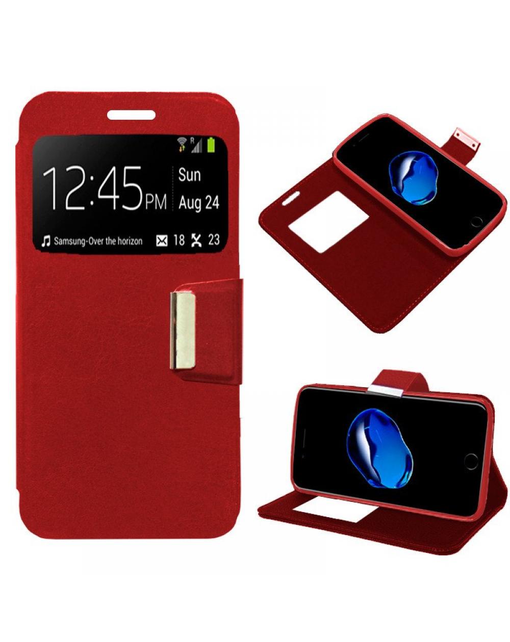 Funda COOL Flip Cover para iPhone 7 Plus / iPhone 8 Plus Liso Rojo