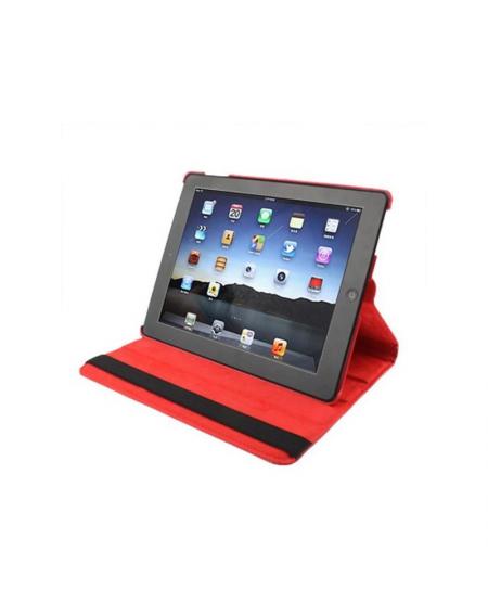 Funda COOL para iPad 2 / iPad 3 / 4 Giratoria Polipiel color Rojo (Soporte)