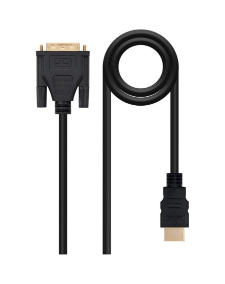 Cable HDMI Nanocable 10.15.0503/ DVI Macho - HDMI Macho/ 3m/ Negro - Imagen 2