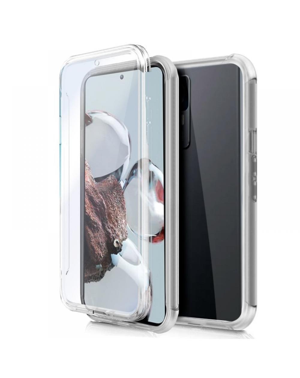 Funda COOL Silicona 3D para Xiaomi 12T / 12T Pro (Transparente Frontal + Trasera)