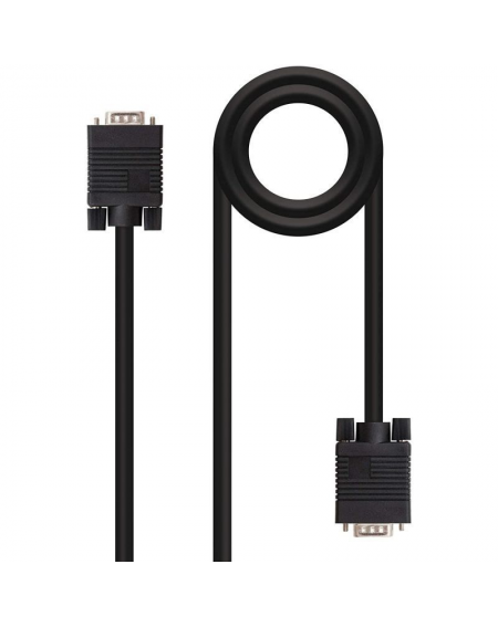 Cable SVGA Nanocable 10.15.1302/ VGA Macho - VGA Macho/ 1.8m/ Negro - Imagen 2