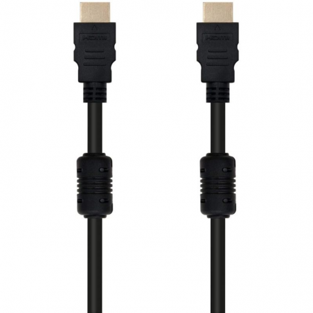 Cable HDMI 1.4 Nanocable 10.15.1810/ HDMI Macho - HDMI Macho/ 10m/ Negro - Imagen 1