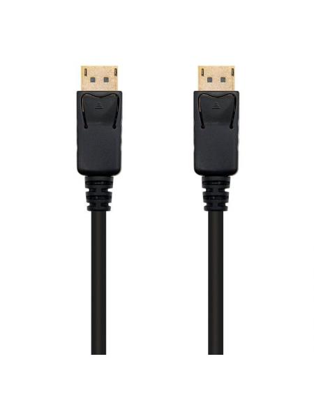 Cable Displayport 1.2 4K Nanocable 10.15.2300/ Displayport Macho - Displayport Macho/ 0.5m/ Negro - Imagen 1