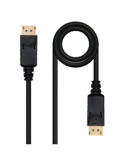 Cable Displayport 1.2 4K Nanocable 10.15.2300/ Displayport Macho - Displayport Macho/ 0.5m/ Negro - Imagen 2