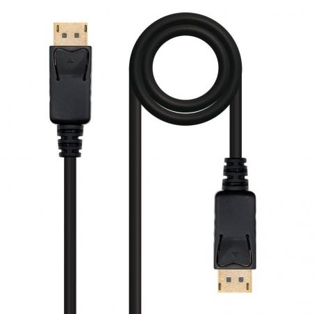 Cable Displayport 1.2 4K Nanocable 10.15.2300/ Displayport Macho - Displayport Macho/ 0.5m/ Negro - Imagen 2