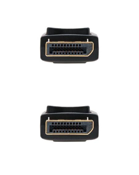 Cable Displayport 1.2 4K Nanocable 10.15.2300/ Displayport Macho - Displayport Macho/ 0.5m/ Negro - Imagen 3