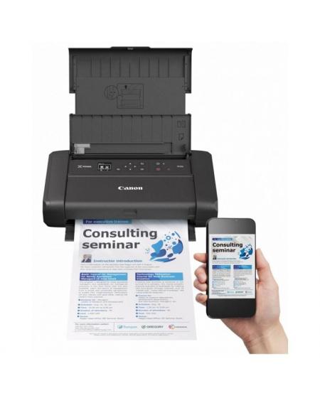 Impresora Portátil Canon PIXMA TR150 WiFi/ Negra