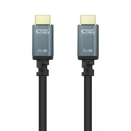 Cable HDMI 2.1 8K Nanocable 10.15.8001/ HDMI Macho - HDMI Macho/ 1m/ Negro - Imagen 1