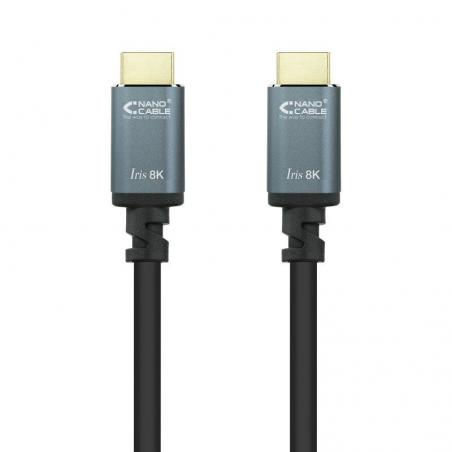 Cable HDMI 2.1 8K Nanocable 10.15.8001-L150/ HDMI Macho - HDMI Macho/ 1.5m/ Negro - Imagen 1