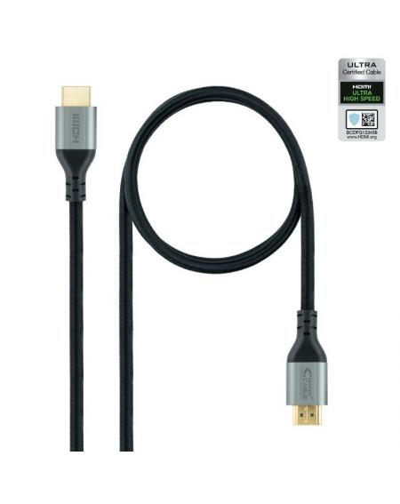 Cable HDMI 2.1 8K Nanocable 10.15.8103/ HDMI Macho - HDMI Macho/ 3m/ Certificado/ Negro - Imagen 1