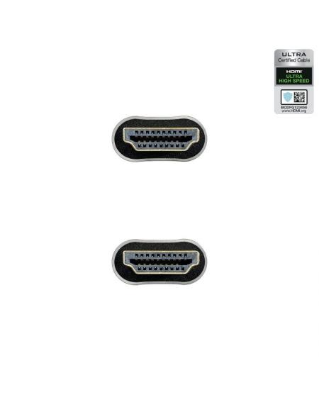 Cable HDMI 2.1 8K Nanocable 10.15.8103/ HDMI Macho - HDMI Macho/ 3m/ Certificado/ Negro - Imagen 3