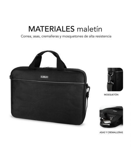 Maletín + Ratón Subblim Select Pack para Portátiles hasta 15.6'/ Cinta para Trolley/ Negro
