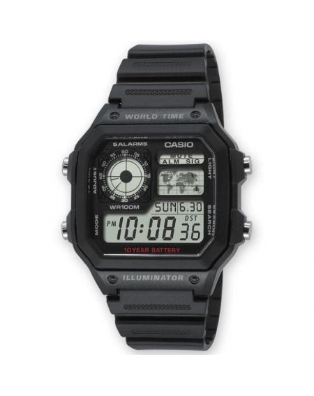 Reloj Digital Casio Collection Men AE-1200WH-1AVEF/ 45mm/ Negro