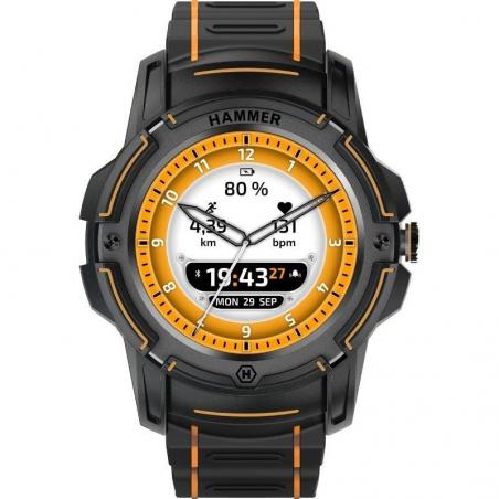Smartwatch Hammer Watch Plus/ Notificaciones/ Frecuencia Cardíaca/ GPS/ Negro