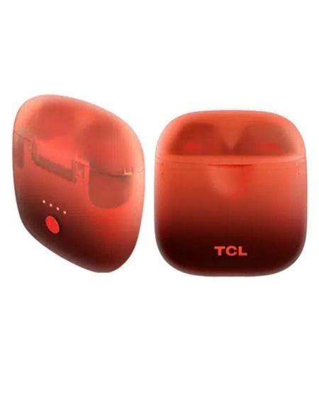 Auriculares Bluetooth TCL SOCL500TWS con estuche de carga/ Autonomía 6.5h/ Naranjas