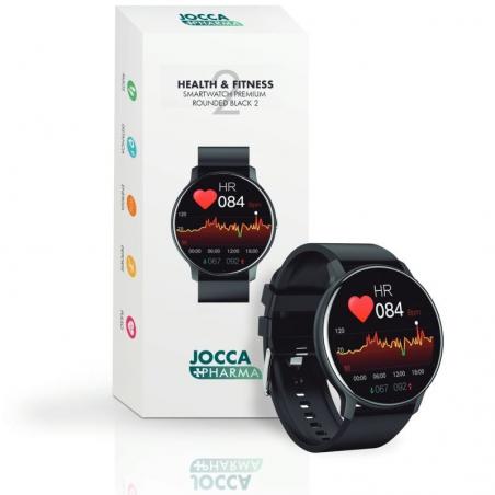 Smartwatch Jocca Pharma Premium Rounded 2/ Notificaciones/ Frecuencia Cardíaca/ Negro