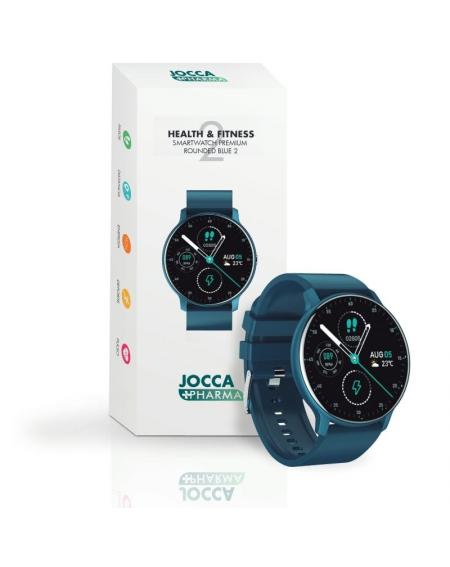 Smartwatch Jocca Pharma Premium Rounded 2/ Notificaciones/ Frecuencia Cardíaca/ Azul
