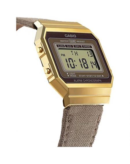 Reloj Digital Casio Vintage Iconic A700WEGL-5AEF/ 37mm/ Dorado y Marrón