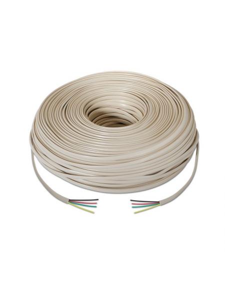 Bobina de Cable de Teléfono Aisens A143-0321 4C/ 100m/ Beige - Imagen 2