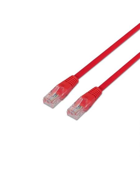 Cable de Red RJ45 UTP Aisens A133-0187 Cat.5e/ 50cm/ Rojo - Imagen 1