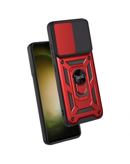 Carcasa COOL para Samsung S918 Galaxy S23 Ultra Hard Ring Rojo