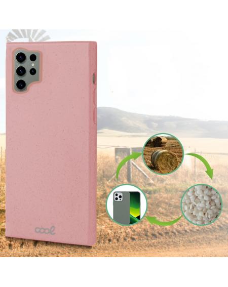 Carcasa COOL para Samsung Samsung S918 Galaxy S23 Ultra Eco Biodegradable Rosa