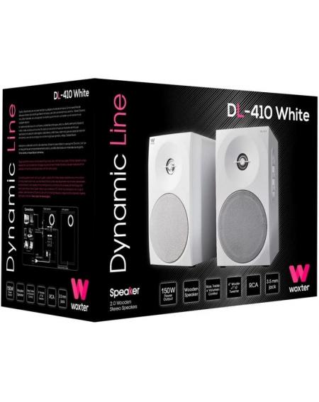 Altavoces Woxter Dynamic Line DL-410/ 150W/ 2.0/ Blanco