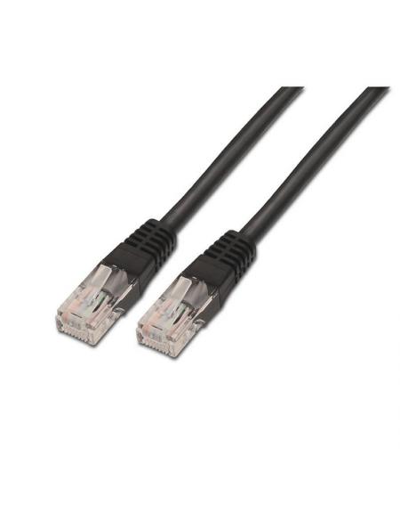 Cable de Red RJ45 UTP Aisens A133-0202 Cat.5e/ 50cm/ Negro - Imagen 1