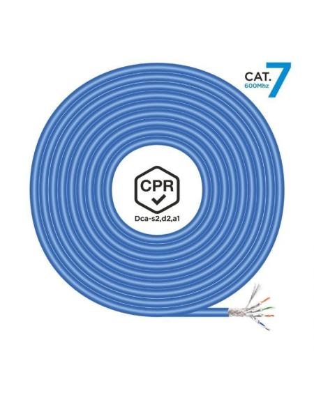 Bobina de Cable RJ45 SFTP AWG23 LSZH CPR Dca Aisens A146-0665 Cat.7/ 305m/ Azul