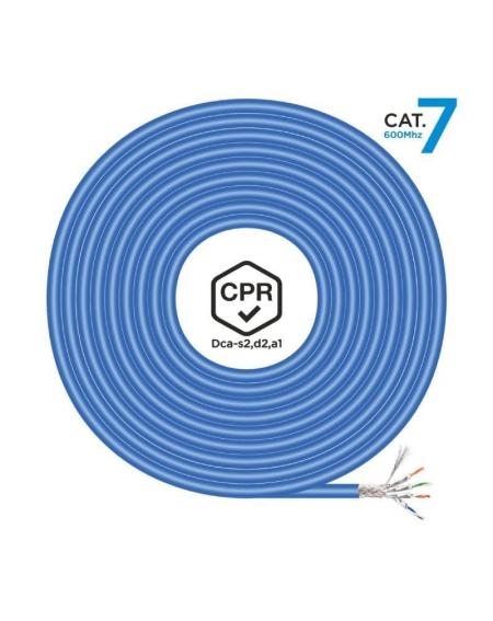 Bobina de Cable RJ45 SFTP AWG23 LSZH CPR Dca Aisens A146-0666 Cat.7/ 500m/ Azul