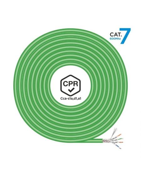 Bobina de Cable RJ45 SFTP AWG23 LSZH CPR Cca Aisens A146-0668 Cat.7/ 500m/ Verde