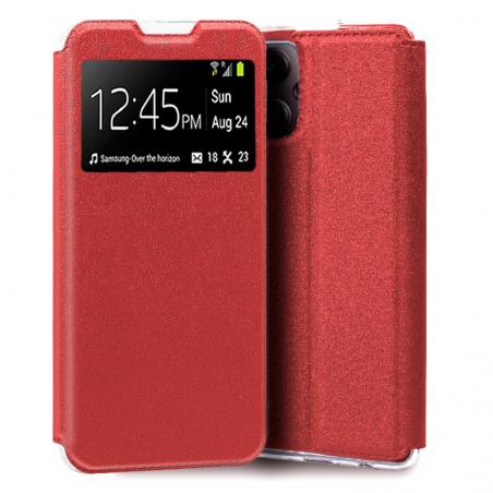 Funda COOL Flip Cover para Xiaomi Redmi Note 12 Pro 5G / Poco X5 Pro 5G Liso Rojo