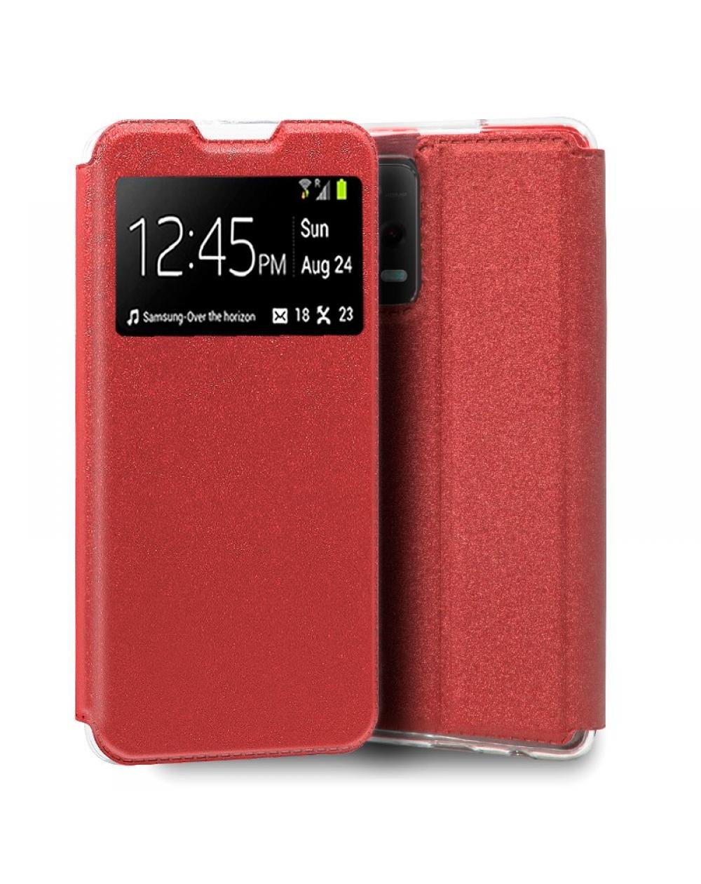 Funda COOL Flip Cover para Poco X5 5G Liso Rojo