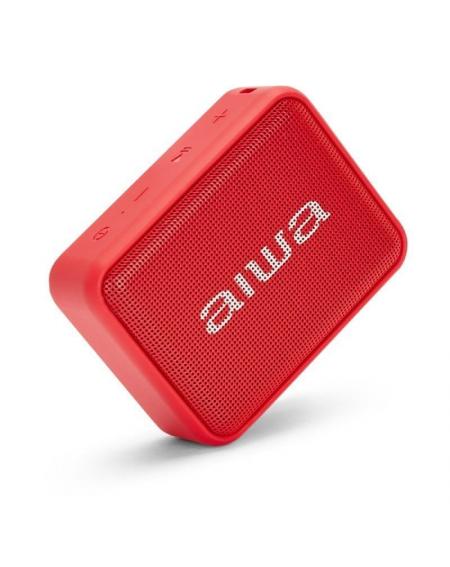 Altavoz con Bluetooth Aiwa BS-200RD/ 6W/ 1.0/ Rojo