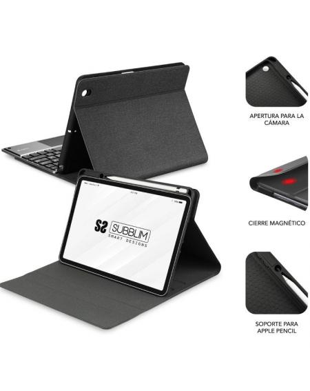 Funda con Teclado Subblim KeyTab Pro BT para Tablet iPad 10.9' 10a Gen/ Negra