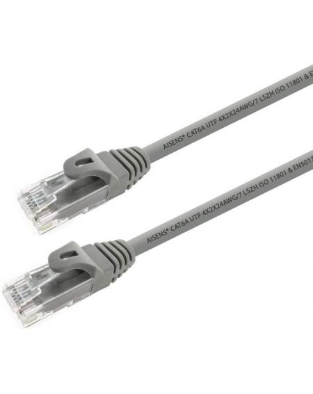 Cable de Red RJ45 UTP Aisens A145-0326 Cat.6A/ 1m/ Gris - Imagen 2