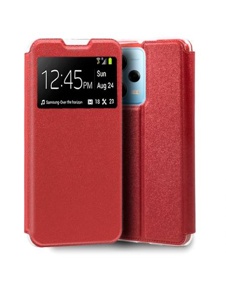 Funda COOL Flip Cover para Xiaomi Redmi Note 12 Pro 5G Liso Rojo