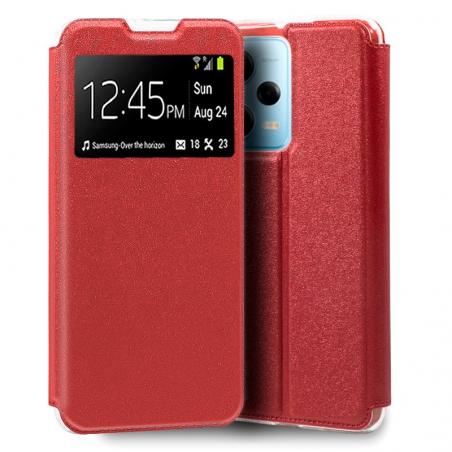 Funda COOL Flip Cover para Xiaomi Redmi Note 12 Pro 5G Liso Rojo