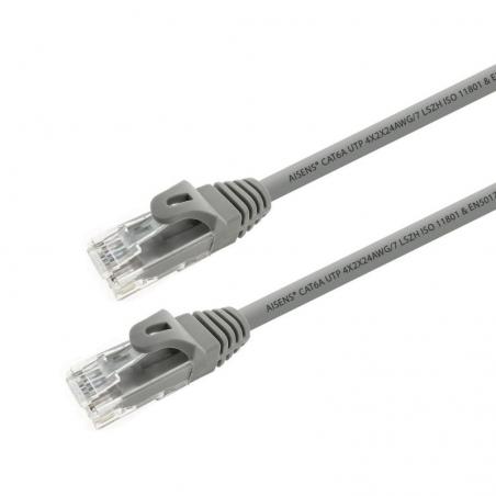 Cable de Red RJ45 UTP Aisens A145.0327 Cat.6A/ 2m/ Gris - Imagen 2