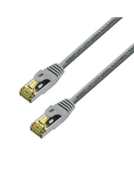 Cable de Red RJ45 S/FTP Aisens 146-0332 Cat.7/ 25cm/ Gris - Imagen 1