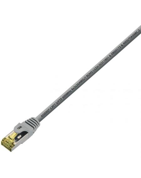Cable de Red RJ45 S/FTP Aisens 146-0332 Cat.7/ 25cm/ Gris - Imagen 2