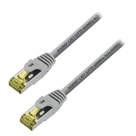 Cable de Red RJ45 S/FTP Aisens A146-0333 Cat.7/ 50cm/ Gris - Imagen 1