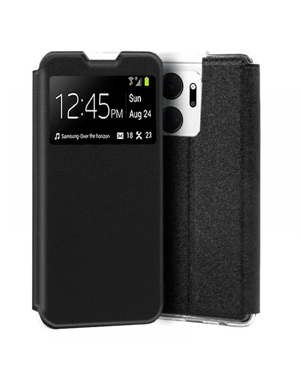 Funda COOL Flip Cover para Huawei Honor X7A Liso Negro
