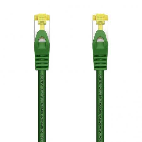 Cable de Red RJ45 SFTP Aisens A146-0480 Cat.7/ 25cm/ Verde - Imagen 1