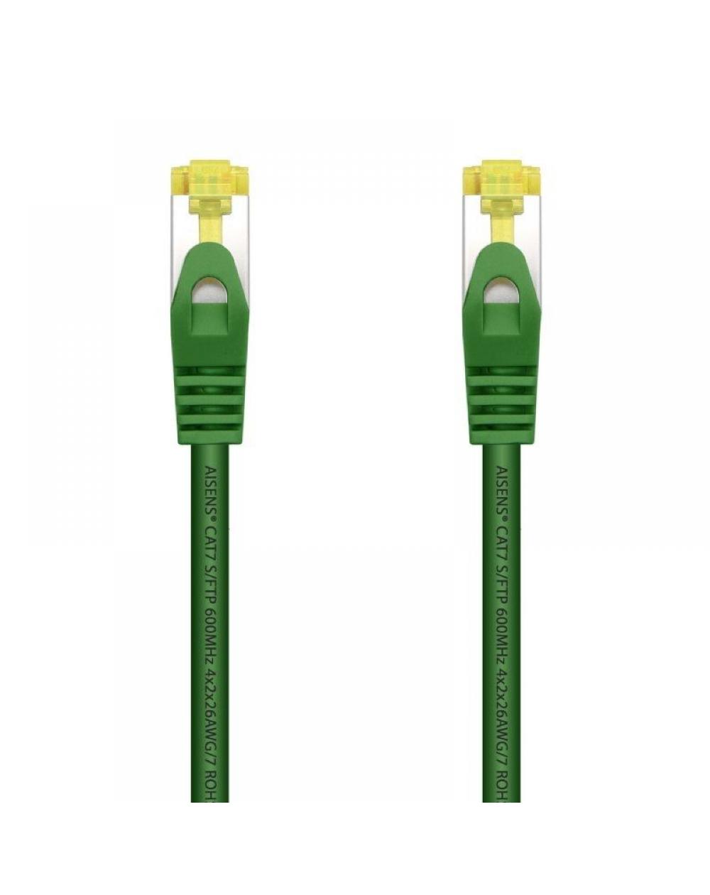 Cable de Red RJ45 SFTP Aisens A146-0482 Cat.7/ 1m/ Verde - Imagen 1