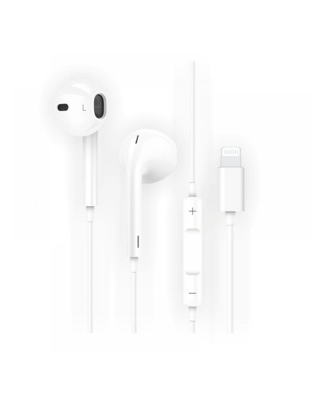 Auriculares Tech One Tech earTECH HIP TEC1201/ con Micrófono/ Lightning/ Blancos