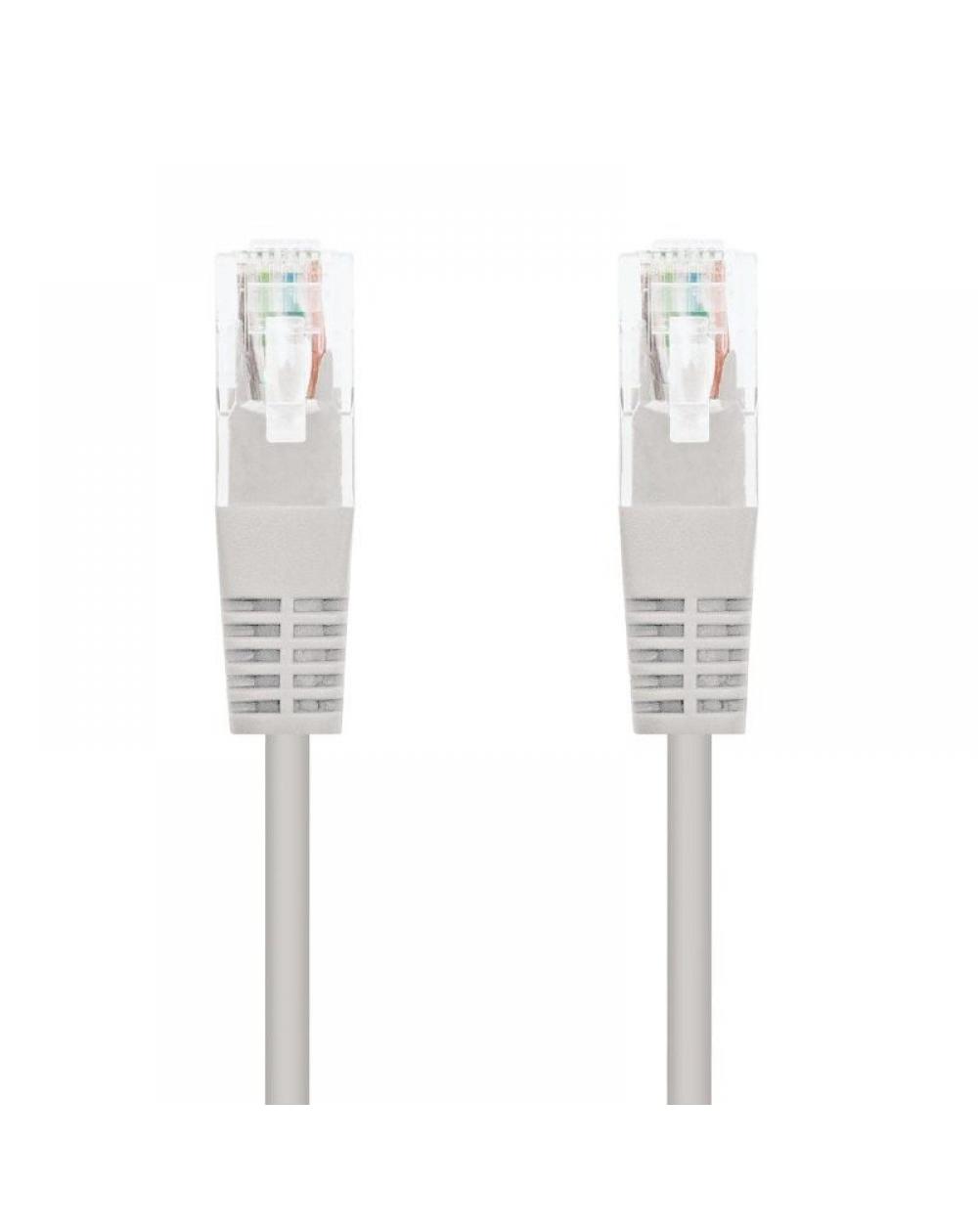 Cable de Red RJ45 UTP Nanocable 10.20.0101 Cat.5e/ 1m/ Gris